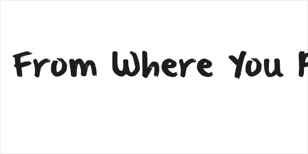 KG From Where You Are Logo