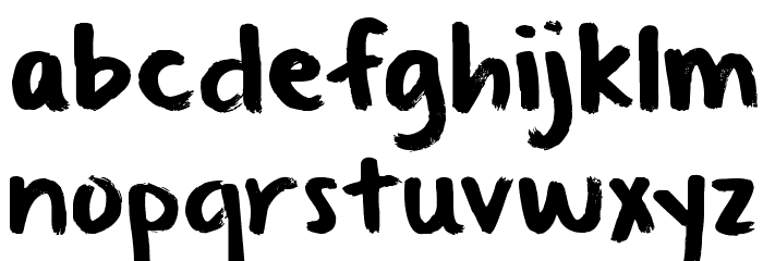 KG From Where You Are Font LOWERCASE