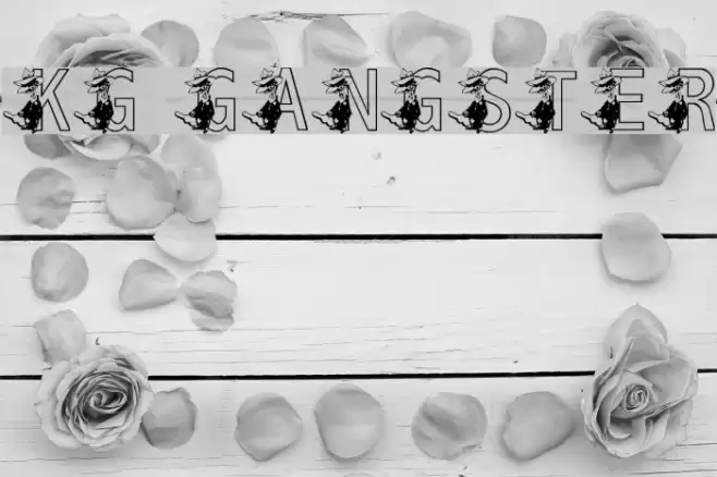 KG GANGSTER Font examples