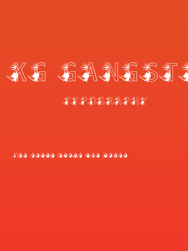 KG GANGSTER Poster