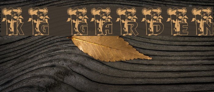 KG GARDEN Font examples