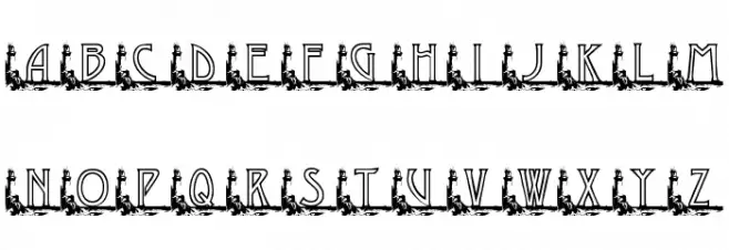 KG GAYLES LH Schriftart Groß