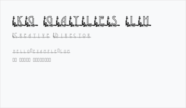 KG GAYLES LH Business Card