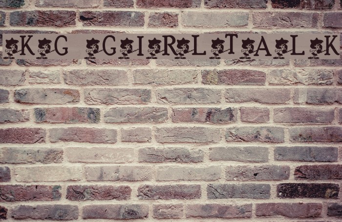 KG GIRLTALK Font examples