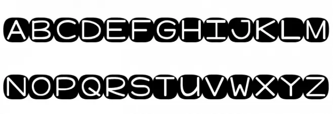 KG Geronimo Blocks 字体 大写