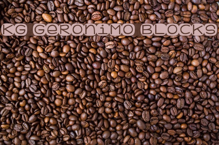 KG Geronimo Blocks Font examples