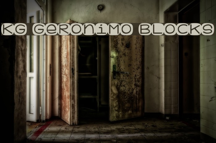 KG Geronimo Blocks Font examples