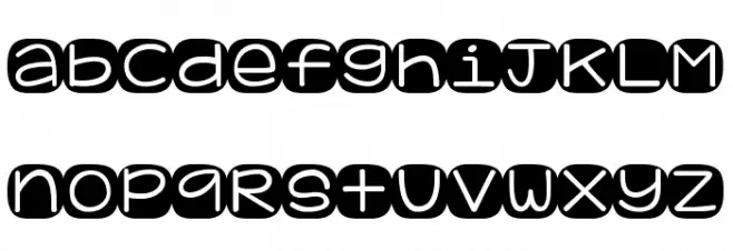 KG Geronimo Blocks 字体 小写