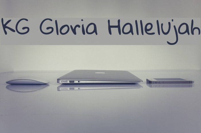KG Gloria Hallelujah Font examples
