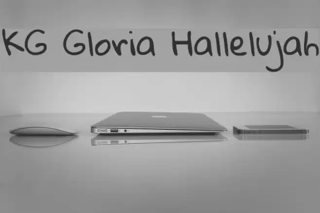 KG Gloria Hallelujah Font examples
