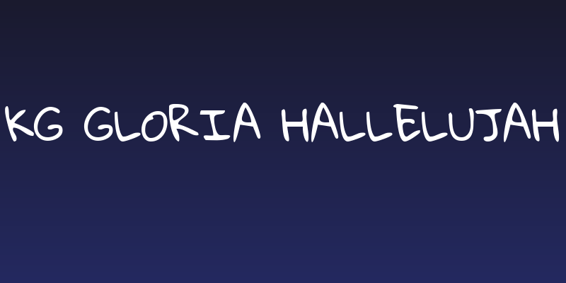 KG Gloria Hallelujah Social Header