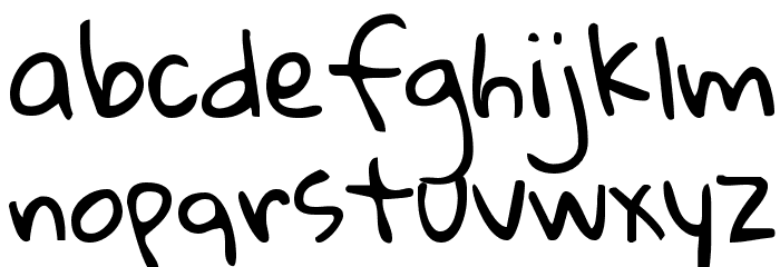 KG Gloria Hallelujah Font LOWERCASE