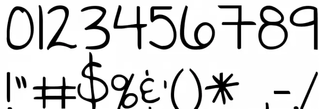 KG God Gave Me You Font OTHER CHARS