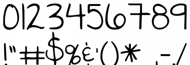 KG God Gave Me You フォント その他の文字