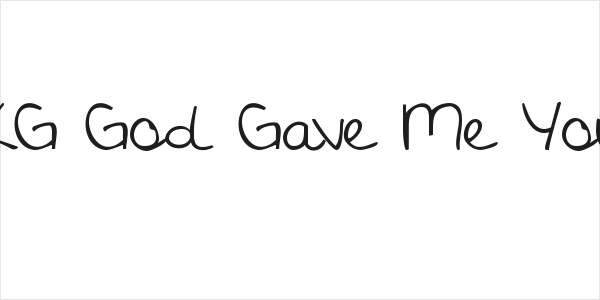 KG God Gave Me You Logo
