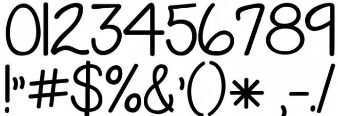 KG Grace For Today Font OTHER CHARS