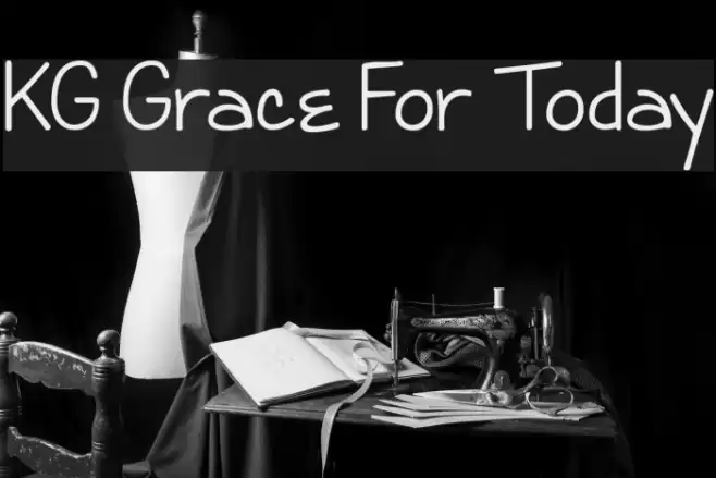 KG Grace For Today Font examples