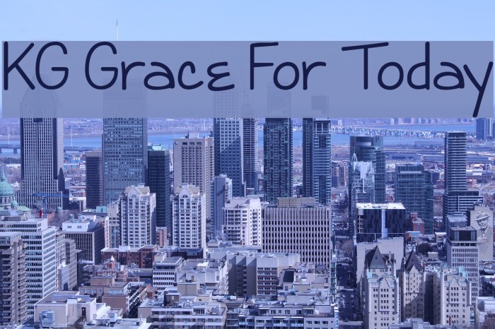 KG Grace For Today Font examples