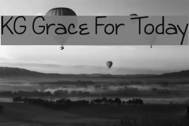 KG Grace For Today Font examples