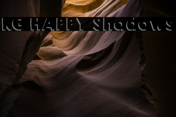KG HAPPY Shadows Font examples