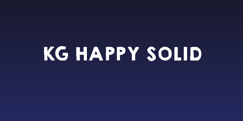 KG HAPPY Solid Social Header