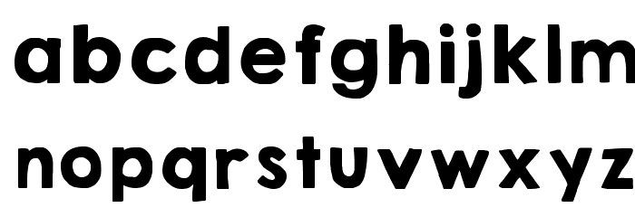 KG HAPPY Solid Font LOWERCASE