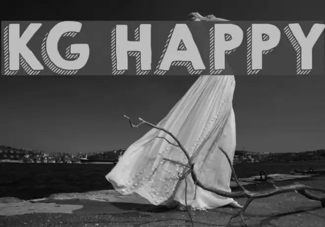 KG HAPPY Font examples