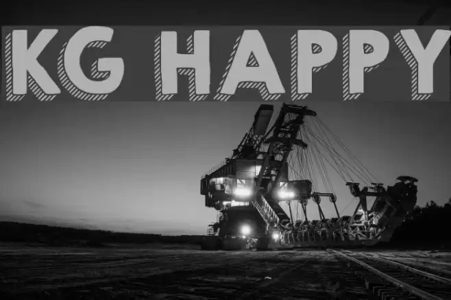 KG HAPPY Font examples