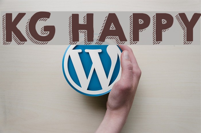 KG HAPPY Font examples