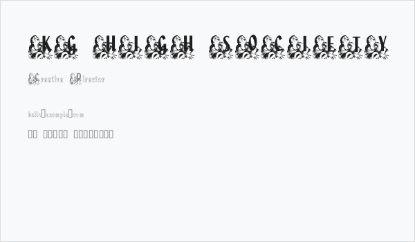 KG HIGH SOCIETY Business Card