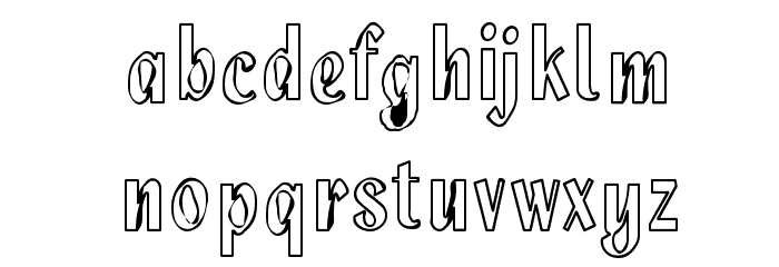 KG HIGH SOCIETY Font LOWERCASE