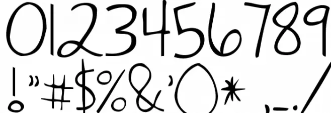 KG Hanging By a Thread Font OTHER CHARS