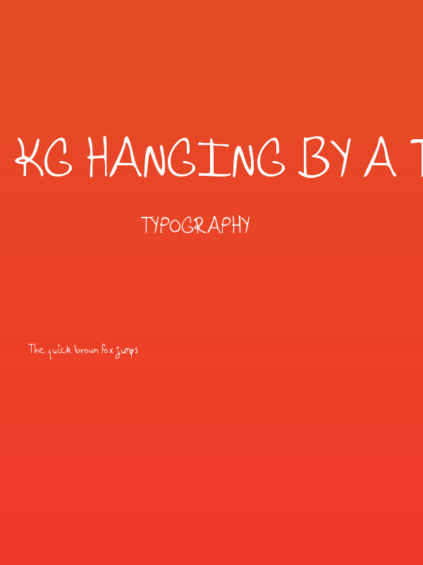 KG Hanging By a Thread Poster