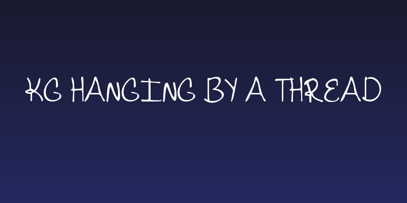 KG Hanging By a Thread Social Header