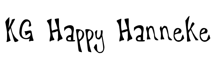 KG Happy Hanneke  Free Fonts Download