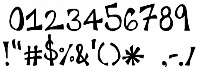 KG Happy Hanneke Font OTHER CHARS