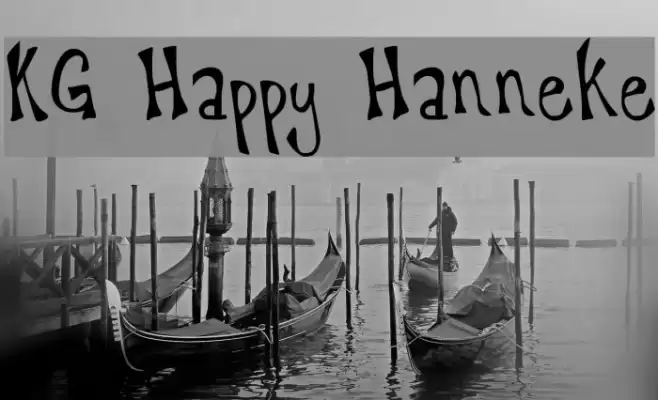 KG Happy Hanneke Font examples