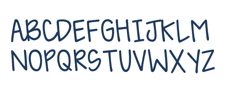 KG Happy Lauren Uppercase