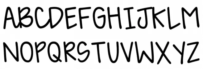 KG Happy Lauren خط أحرف كبيرة