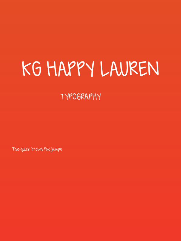 KG Happy Lauren Poster