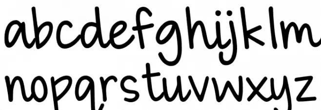 KG Happy Lauren خط أحرف صغيرة