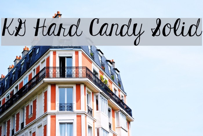 KG Hard Candy Solid Font examples