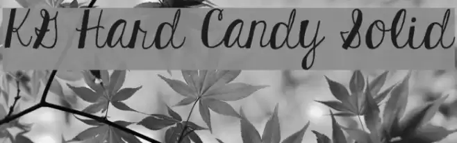 KG Hard Candy Solid Font examples