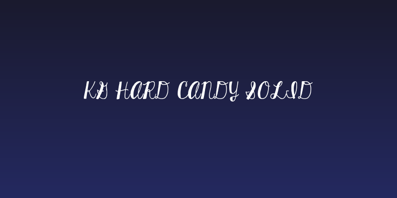KG Hard Candy Solid Social Header