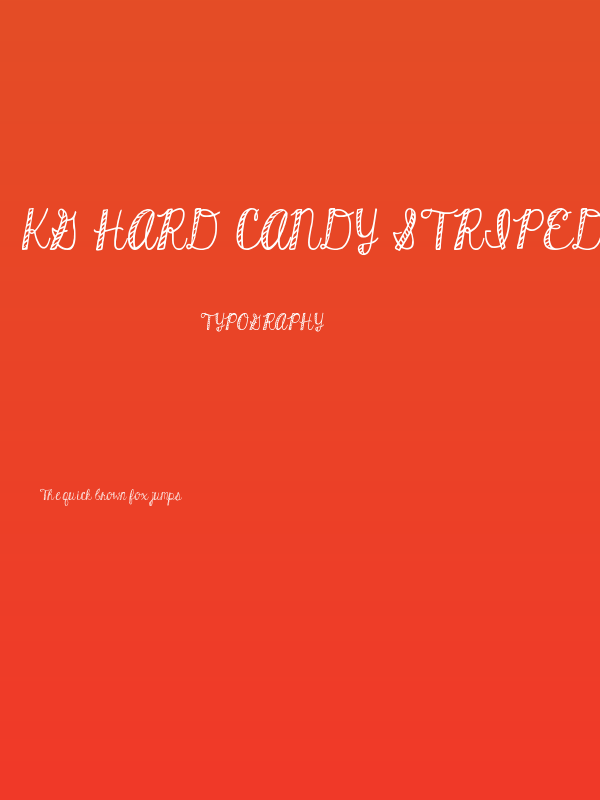 KG Hard Candy Striped Poster