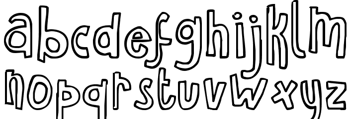 KG Havent Slept in Two Days Bold Font LOWERCASE