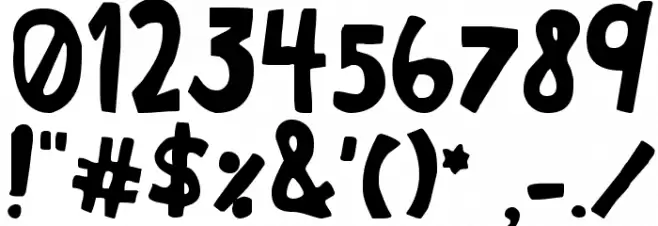 KG Havent Slept in Two Days Shadow Font OTHER CHARS