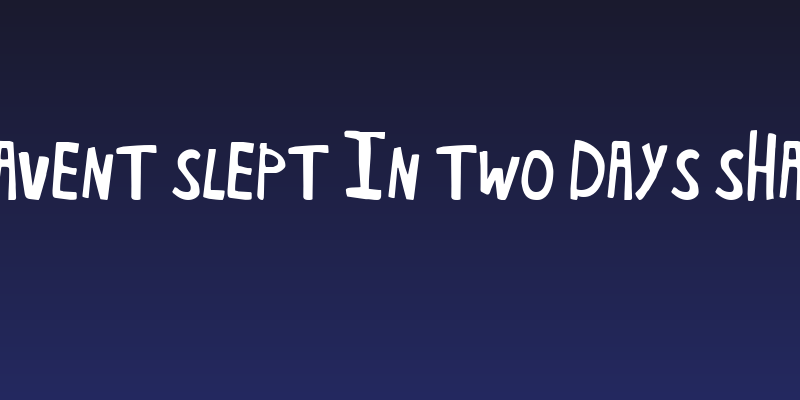 KG Havent Slept in Two Days Shadow Social Header