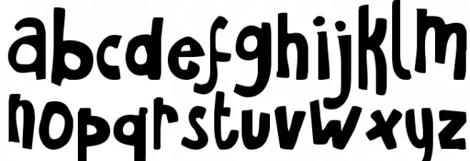 KG Havent Slept in Two Days Shadow Font Litere mici