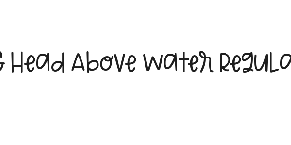 KG Head Above Water Regular Logo